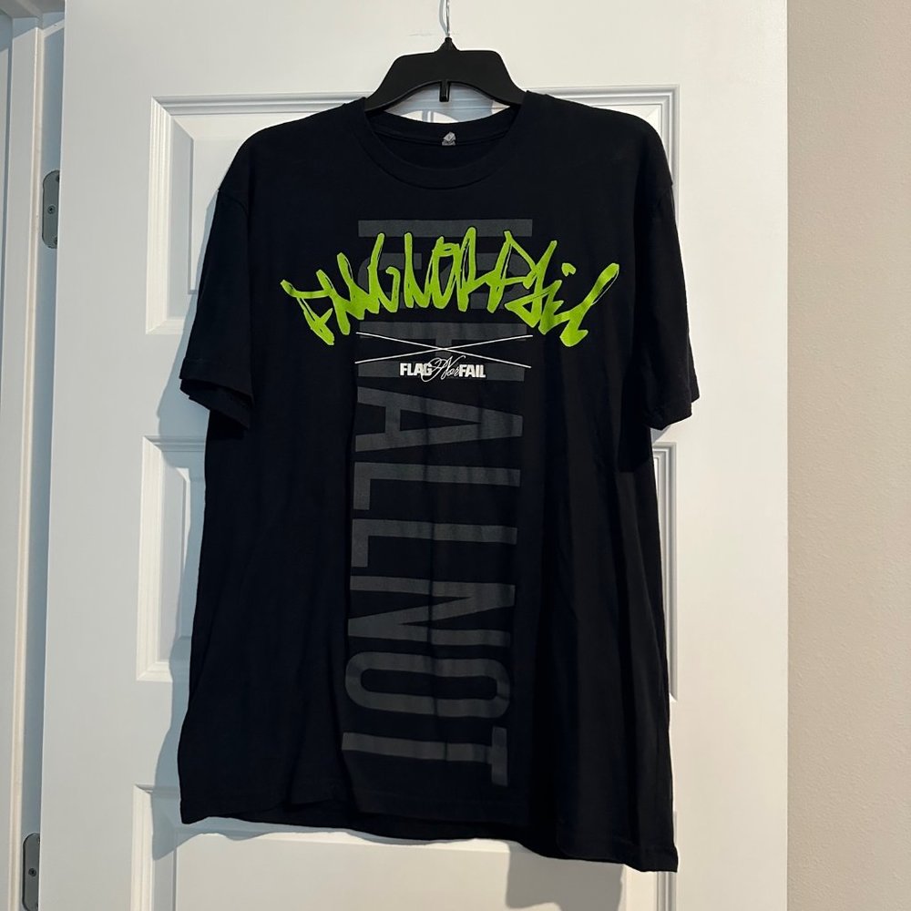 Flag Nor Fail "I Shall Not" Men's Black T-Shirt